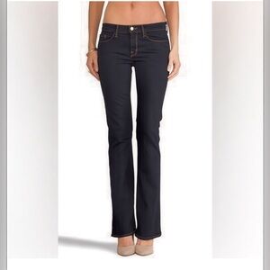 J. Brand Revolve Brooke Bootcut Mid Rise Stretch Denim Aura Dark Wash Jeans 26